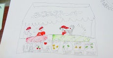 児童画クラス<br>Cちゃんのニコニコスーパー