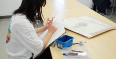 受験クラス「デッサン」<br>火曜日のデッサンの様子