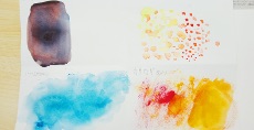 絵の具の基本の塗り方を学びます