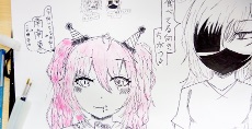 イラストで仕上げたKちゃん。ふたりの台詞もいいですね!