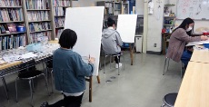 1日だけの卒展制作中