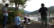 一般クラス滝畑ダムスケッチ風景
